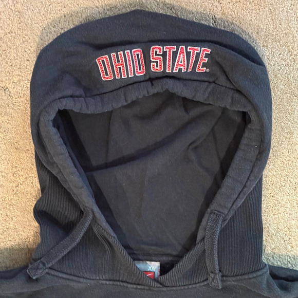Vintage Nike Ohio State Buckeyes Hoodie Mens XL Black Embroidered - Picture 4 of 16